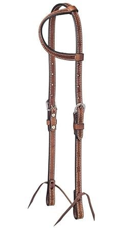 Barbwire Single Ear Headstall Md Oil