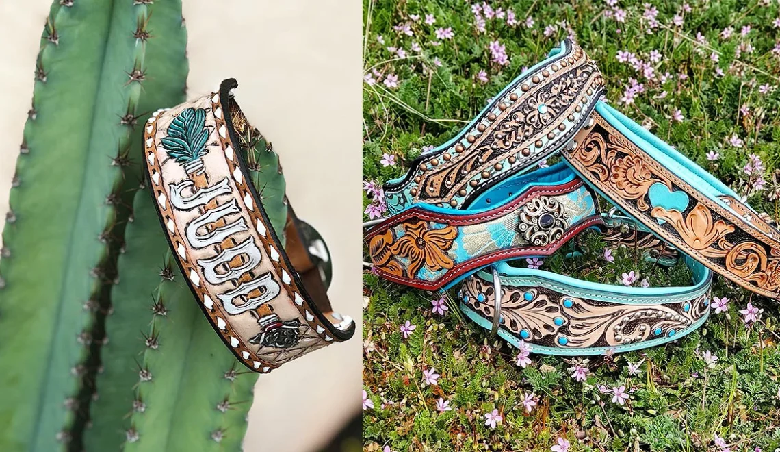 Stylish Tooled Dog Collars for Your Pup