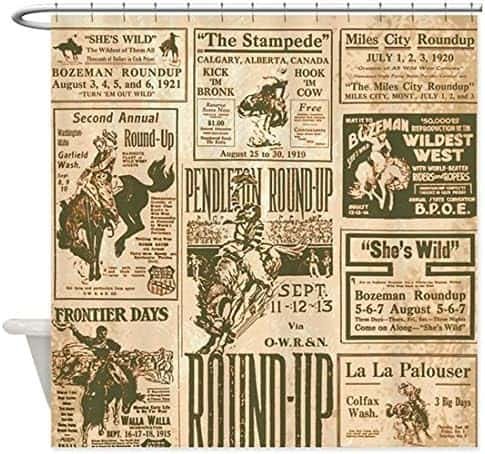 Vintage-Rodeo-Poster-Shower-Curtain