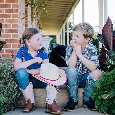 Rollda-Kids-Cowboy-Boots-for-Boys-Girls-Western-Square-Toe-Cowgirl-Boots-with-Walking-Heel